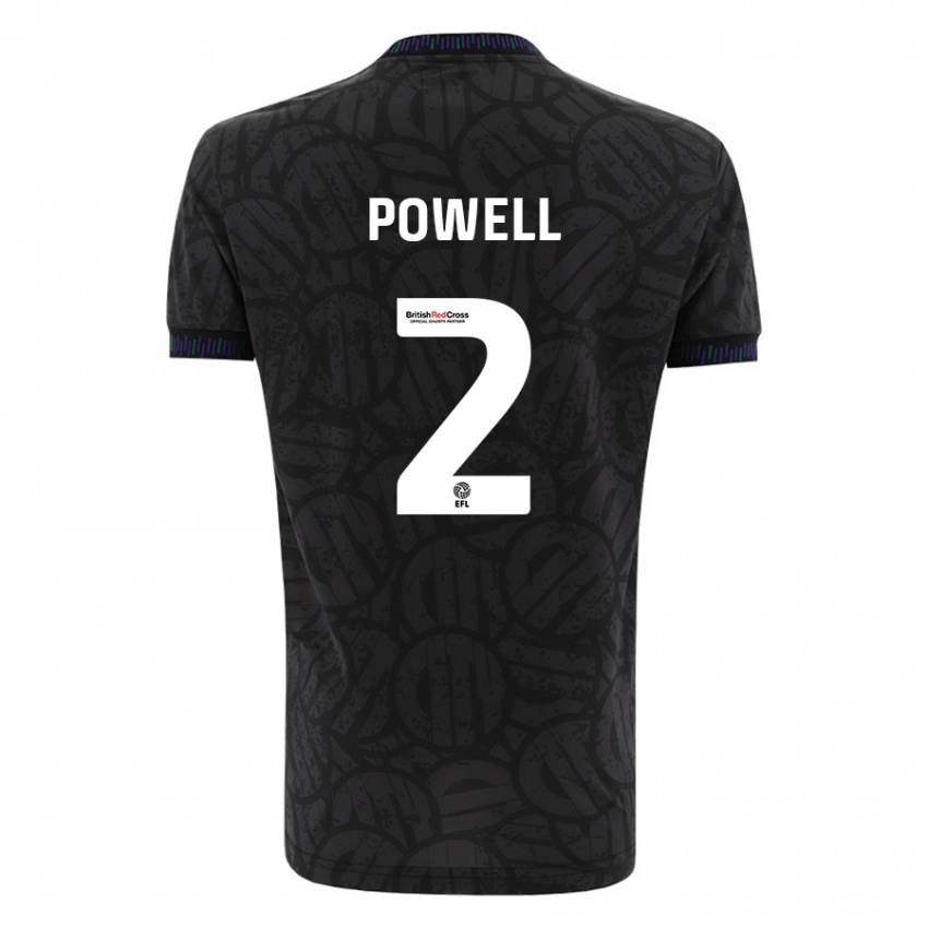 Niño Camiseta Ella Powell #2 Negro 2ª Equipación 2023/24 La Camisa México