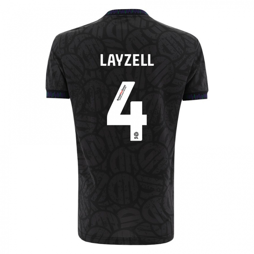 Niño Camiseta Naomi Layzell #4 Negro 2ª Equipación 2023/24 La Camisa México