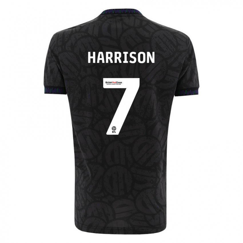 Niño Camiseta Abi Harrison #7 Negro 2ª Equipación 2023/24 La Camisa México