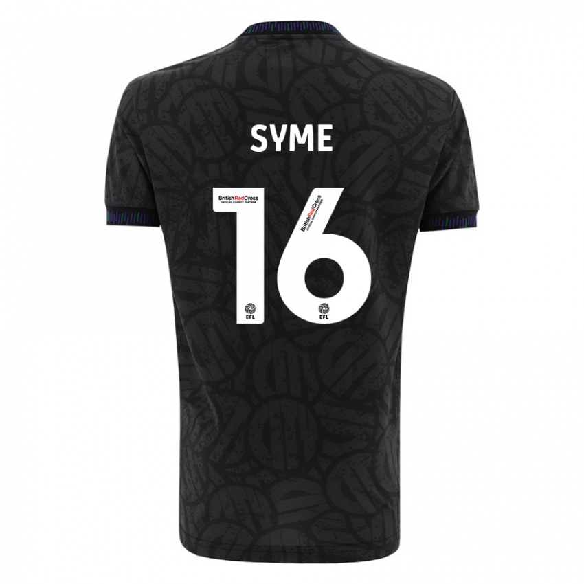 Niño Camiseta Emily Syme #16 Negro 2ª Equipación 2023/24 La Camisa México