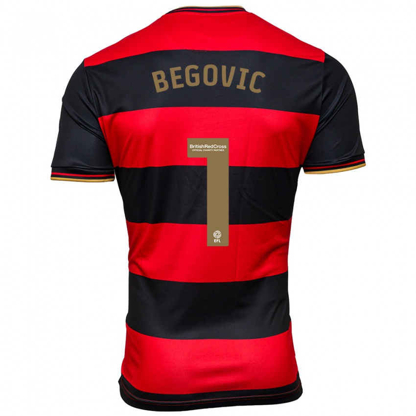 Niño Camiseta Asmir Begovic #1 Negro Rojo 2ª Equipación 2023/24 La Camisa México