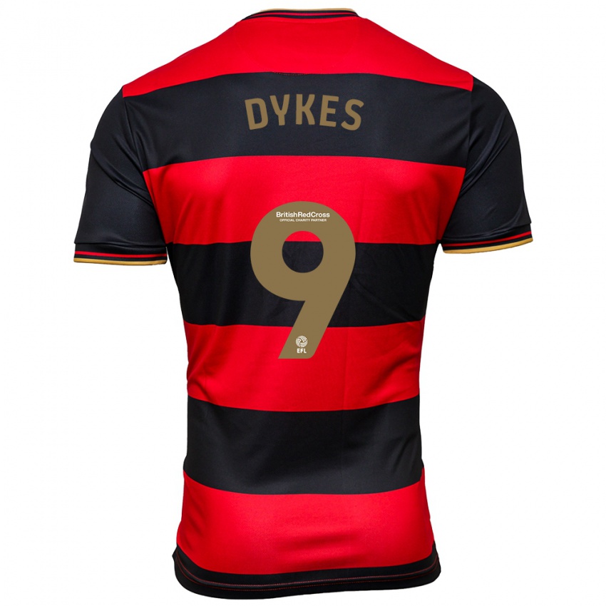 Niño Camiseta Lyndon Dykes #9 Negro Rojo 2ª Equipación 2023/24 La Camisa México