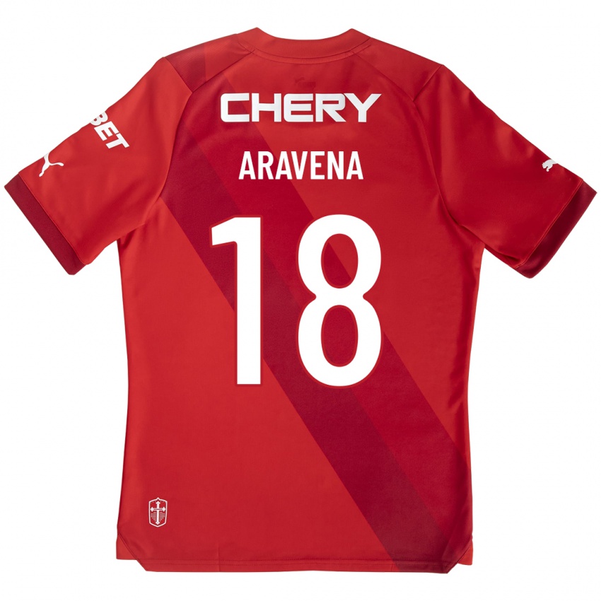 Niño Camiseta Alexander Aravena #18 Rojo 2ª Equipación 2023/24 La Camisa México