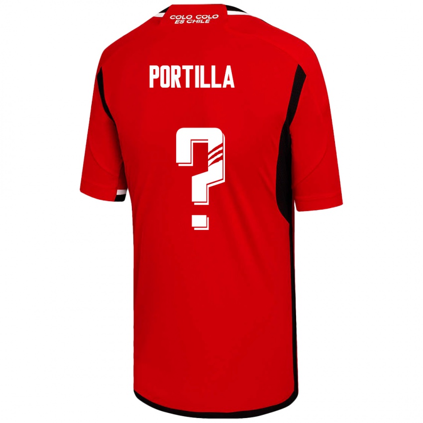 Niño Camiseta Dylan Portilla #0 Rojo 2ª Equipación 2023/24 La Camisa México