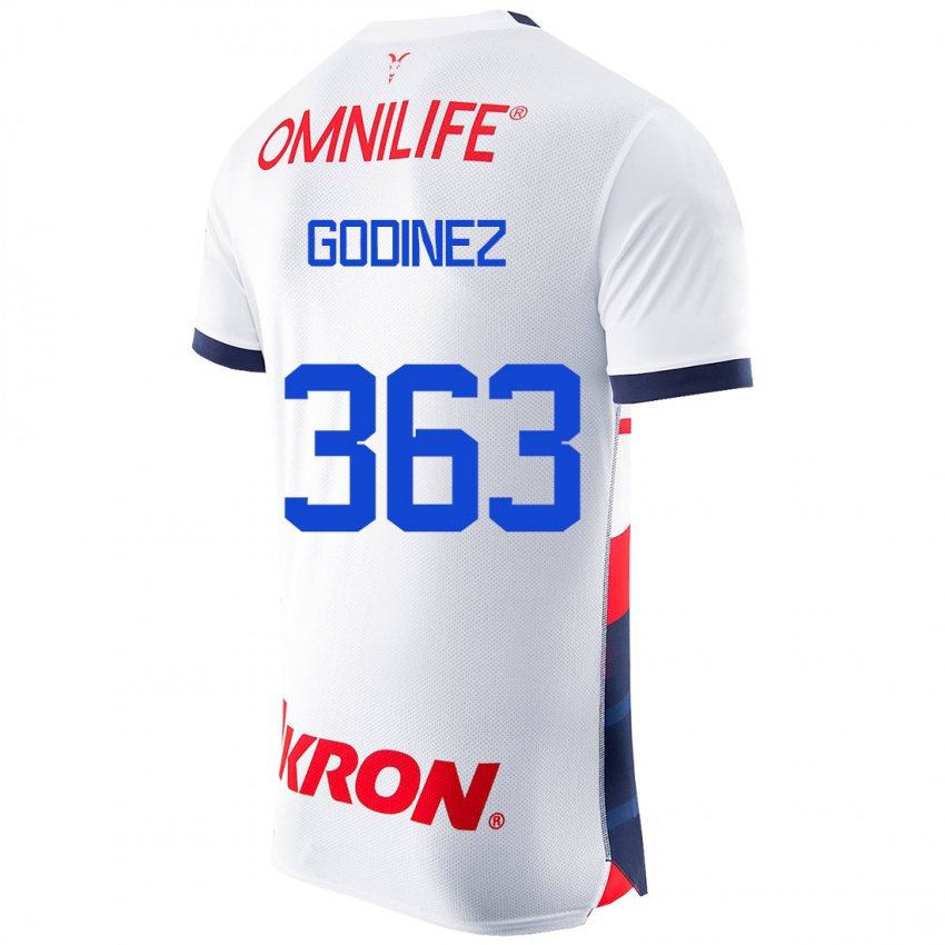 Niño Camiseta André Godinez #363 Blanco 2ª Equipación 2023/24 La Camisa México