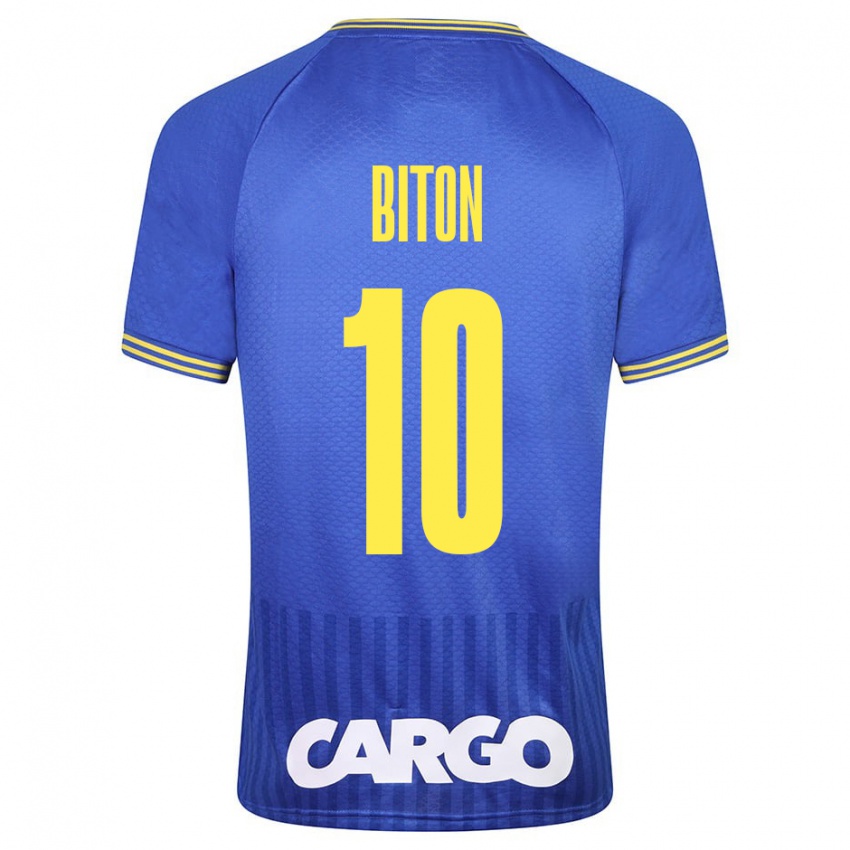 Niño Camiseta Dan Biton #10 Azul 2ª Equipación 2023/24 La Camisa México