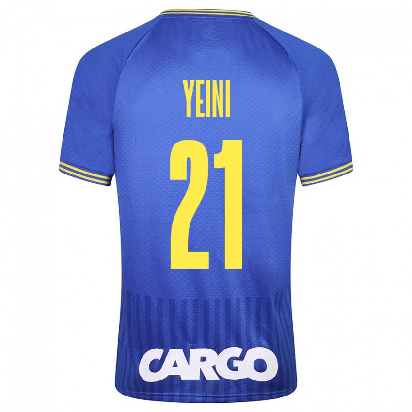 Niño Camiseta Sheran Yeini #21 Azul 2ª Equipación 2023/24 La Camisa México