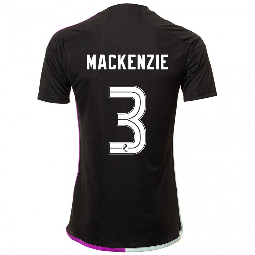 Niño Camiseta Jack Mackenzie #3 Negro 2ª Equipación 2023/24 La Camisa México