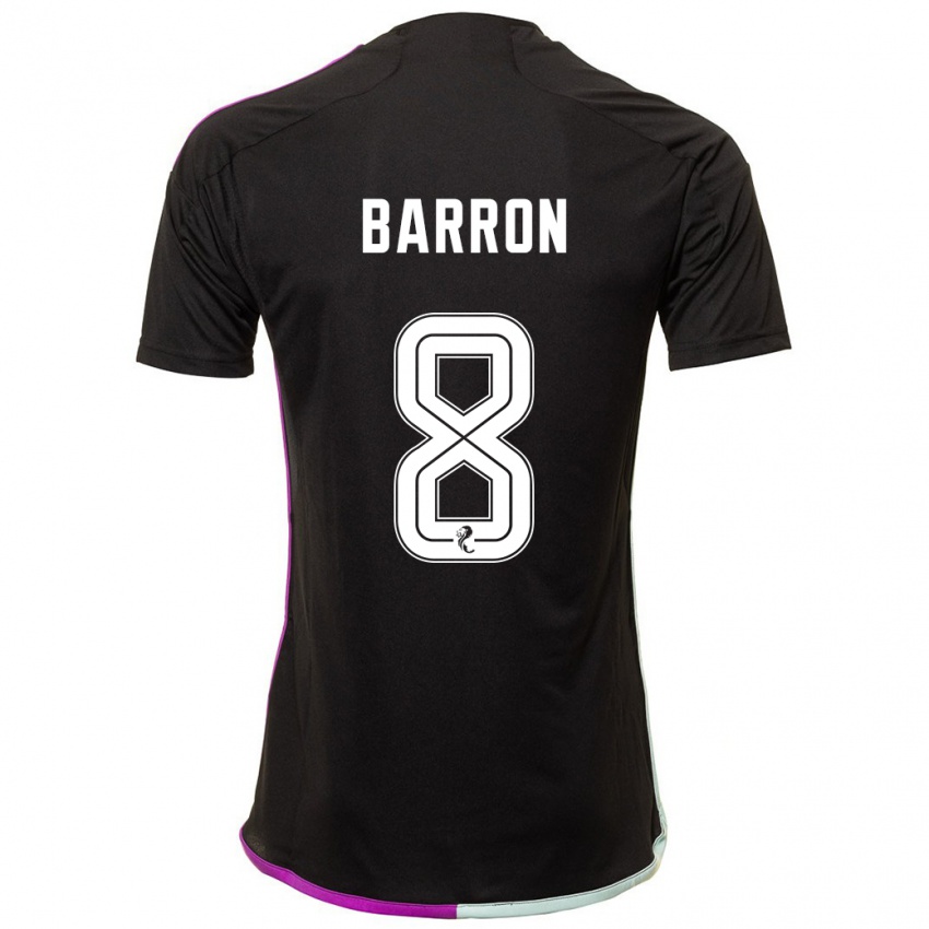 Niño Camiseta Connor Barron #8 Negro 2ª Equipación 2023/24 La Camisa México