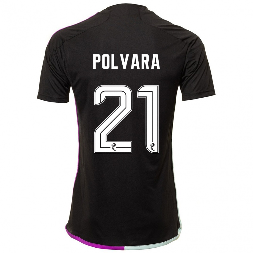 Niño Camiseta Dante Polvara #21 Negro 2ª Equipación 2023/24 La Camisa México