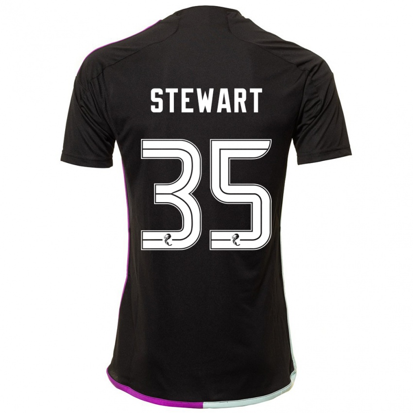 Niño Camiseta Alfie Stewart #35 Negro 2ª Equipación 2023/24 La Camisa México