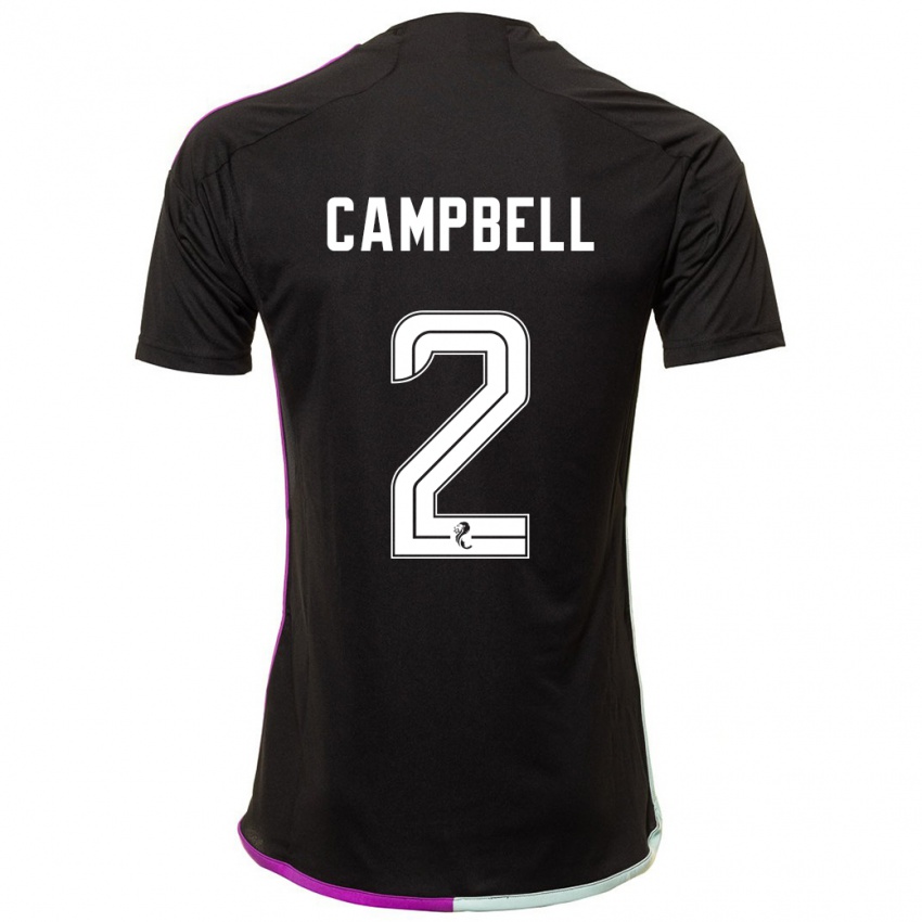 Niño Camiseta Loren Campbell #2 Negro 2ª Equipación 2023/24 La Camisa México