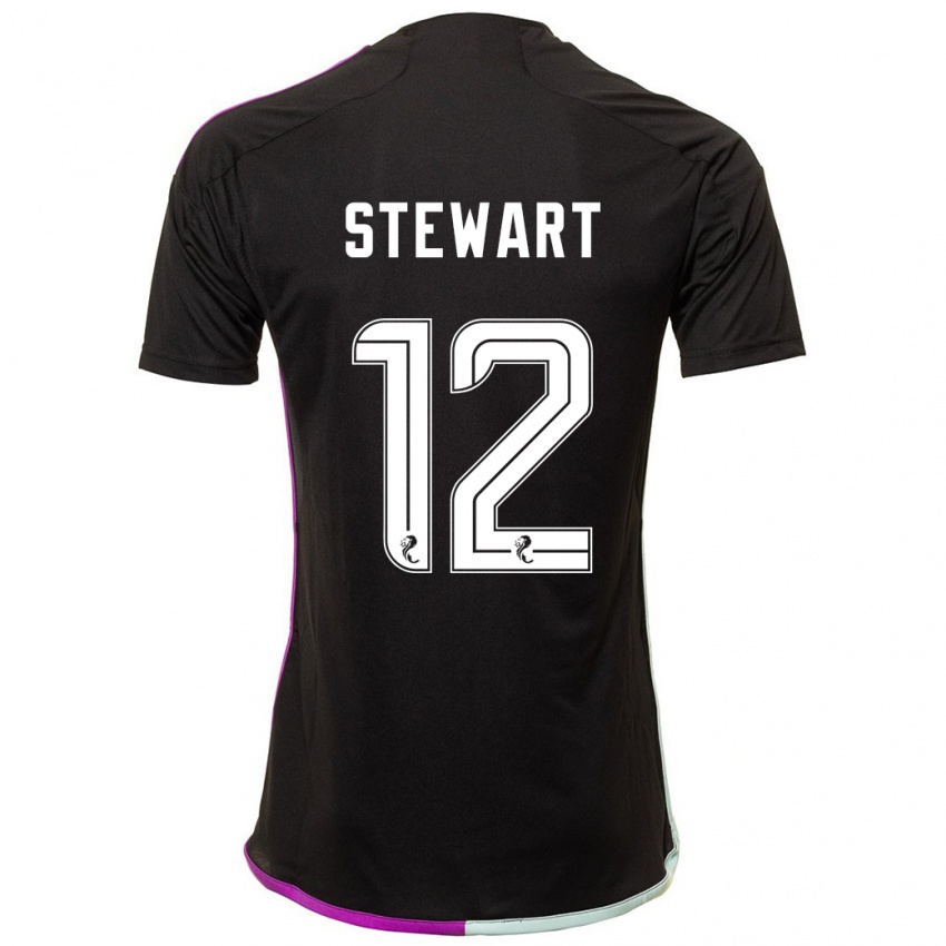 Niño Camiseta Hannah Stewart #12 Negro 2ª Equipación 2023/24 La Camisa México