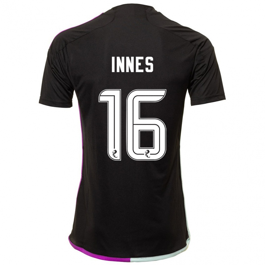 Niño Camiseta Hannah Innes #16 Negro 2ª Equipación 2023/24 La Camisa México