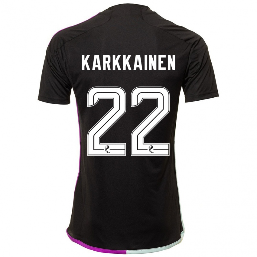 Niño Camiseta Elena Kärkkäinen #22 Negro 2ª Equipación 2023/24 La Camisa México