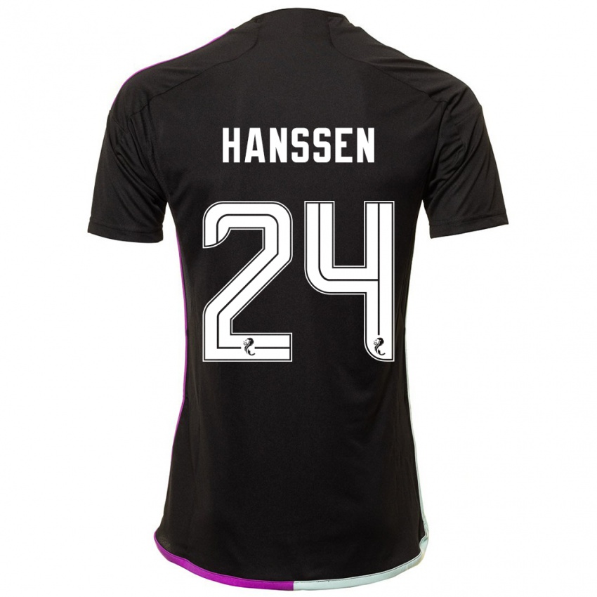 Niño Camiseta Nadine Hanssen #24 Negro 2ª Equipación 2023/24 La Camisa México