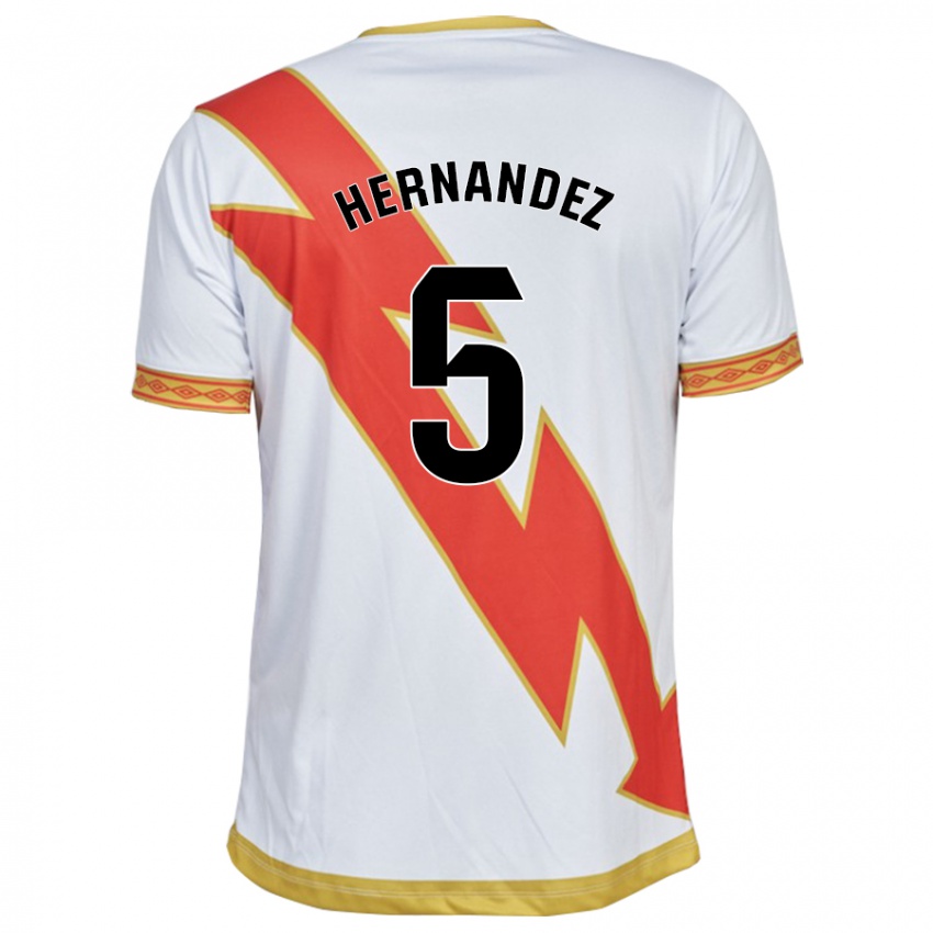 Hombre Camiseta Aridane Hernández #5 Blanco 1ª Equipación 2023/24 La Camisa México