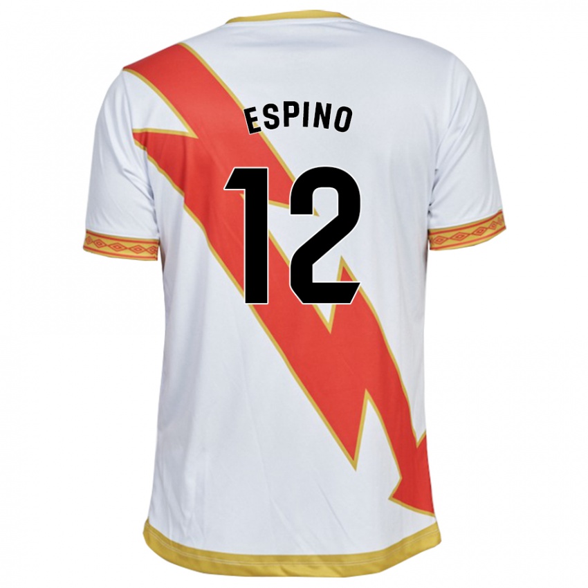Hombre Camiseta Alfonso Espino #12 Blanco 1ª Equipación 2023/24 La Camisa México