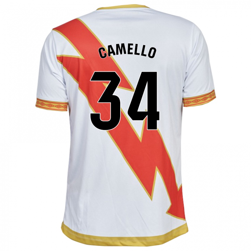 Hombre Camiseta Sergio Camello #34 Blanco 1ª Equipación 2023/24 La Camisa México
