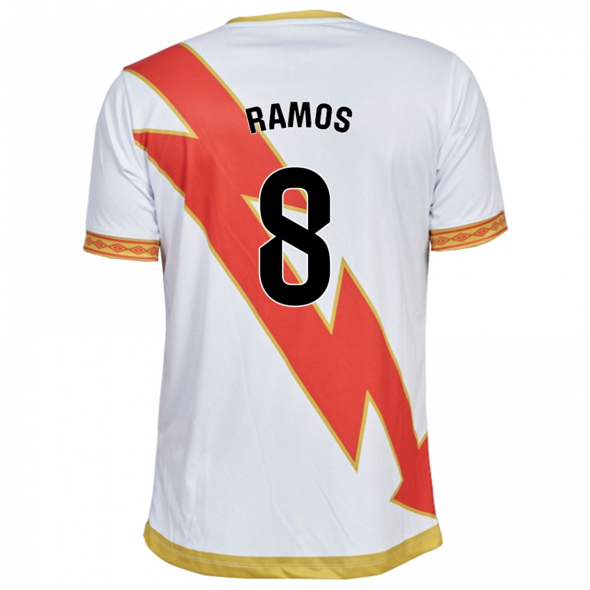 Hombre Camiseta Iván Ramos #8 Blanco 1ª Equipación 2023/24 La Camisa México