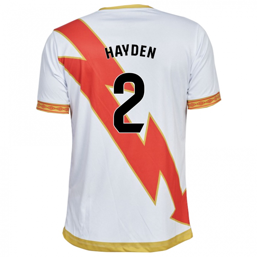 Hombre Camiseta Danielle Hayden #2 Blanco 1ª Equipación 2023/24 La Camisa México