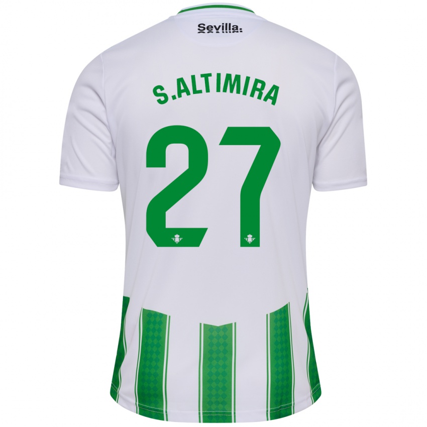 Hombre Camiseta Sergi Altimira #27 Blanco 1ª Equipación 2023/24 La Camisa México