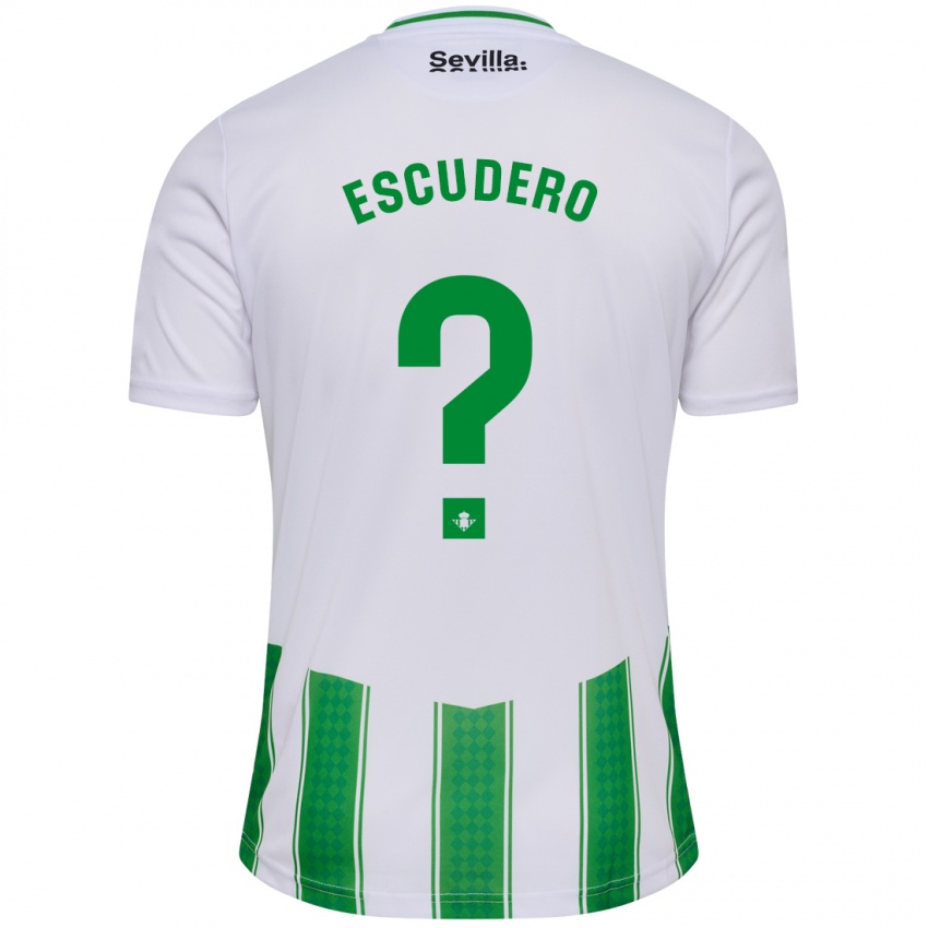 Hombre Camiseta Ale Escudero #0 Blanco 1ª Equipación 2023/24 La Camisa México