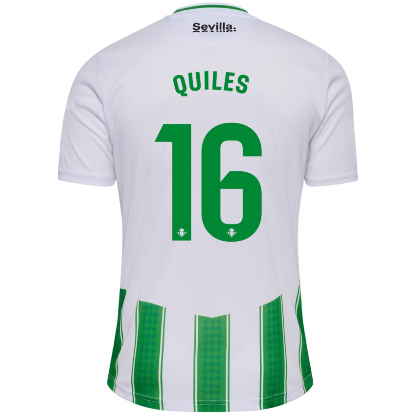 Hombre Camiseta Violeta García Quiles #16 Blanco 1ª Equipación 2023/24 La Camisa México