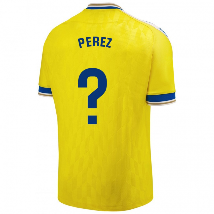 Hombre Camiseta Ángel Pérez #0 Amarillo 1ª Equipación 2023/24 La Camisa México