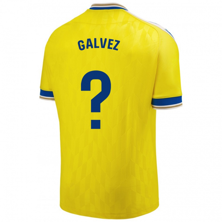 Hombre Camiseta Gonzalo Gálvez #0 Amarillo 1ª Equipación 2023/24 La Camisa México