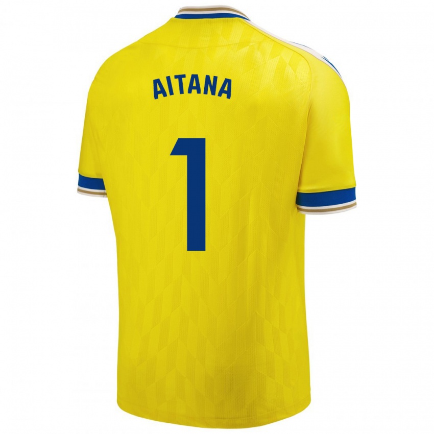 Hombre Camiseta Aitana #1 Amarillo 1ª Equipación 2023/24 La Camisa México