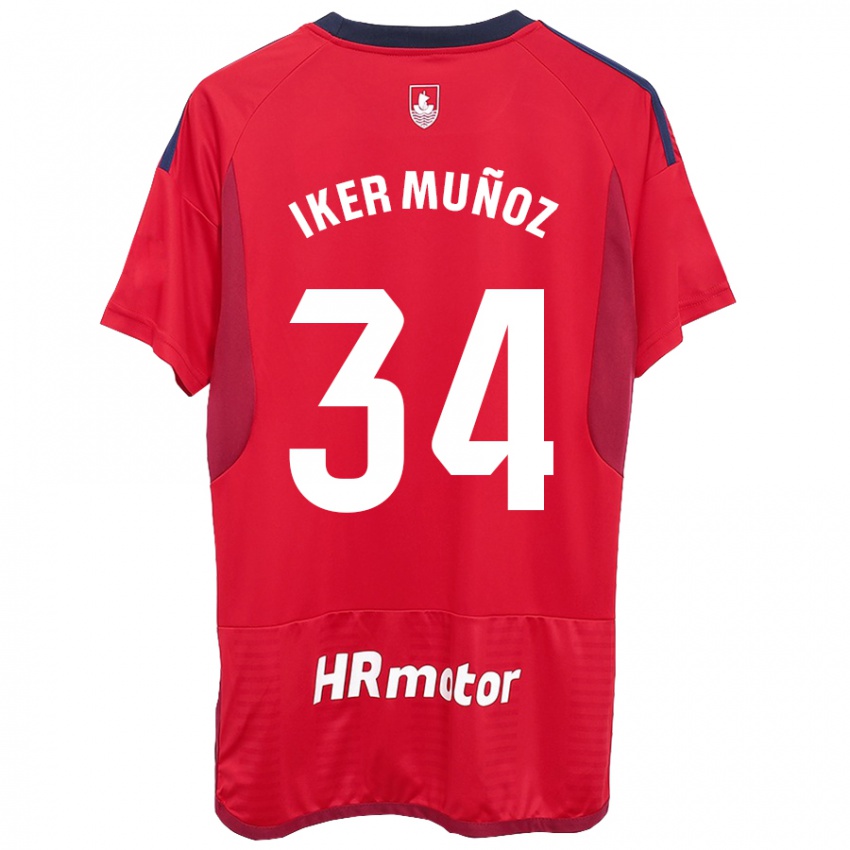 Hombre Camiseta Iker Muñoz #34 Rojo 1ª Equipación 2023/24 La Camisa México