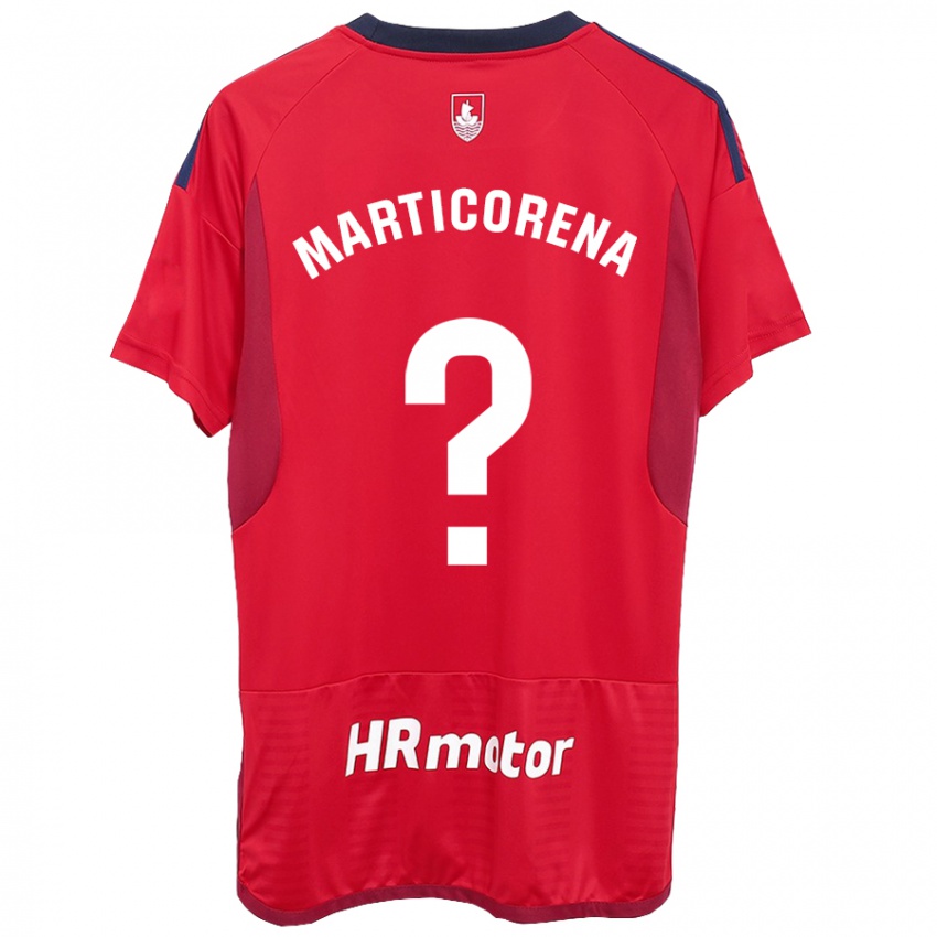 Hombre Camiseta Ander Marticorena #0 Rojo 1ª Equipación 2023/24 La Camisa México