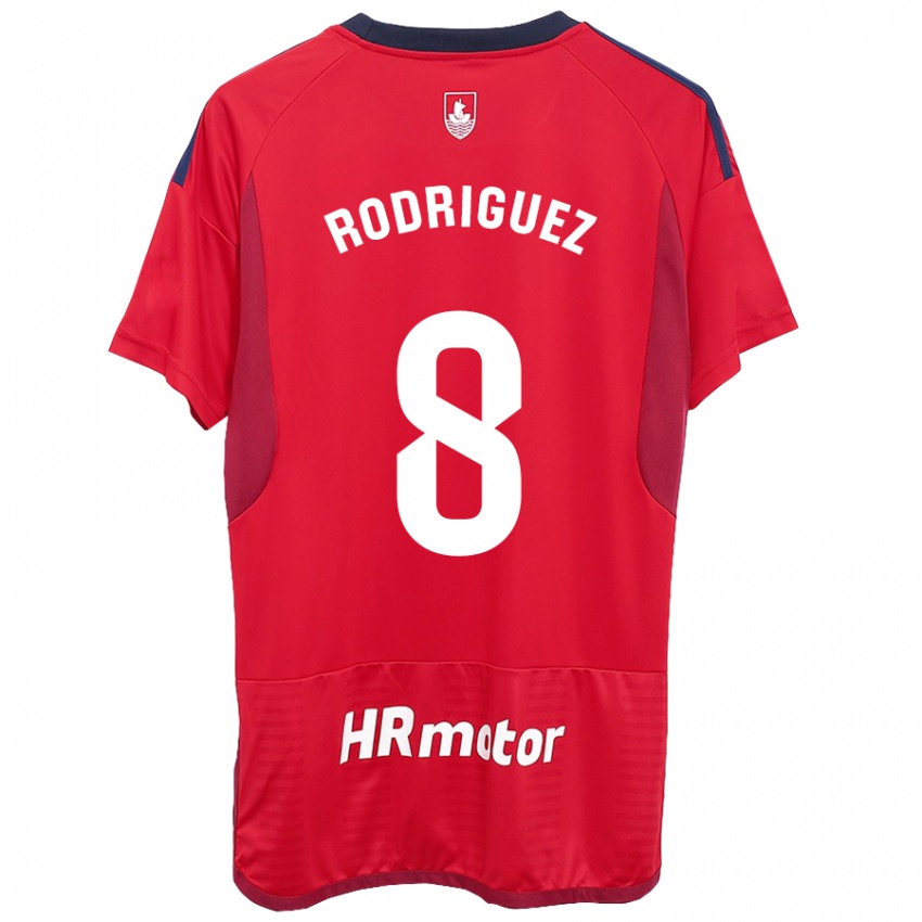 Hombre Camiseta Vanessa Rodríguez Iribarren #8 Rojo 1ª Equipación 2023/24 La Camisa México