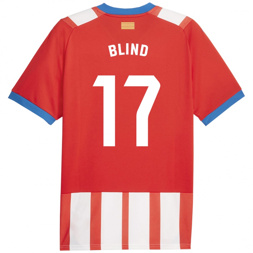 Hombre Camiseta Daley Blind #17 Rojo Blanco 1ª Equipación 2023/24 La Camisa México