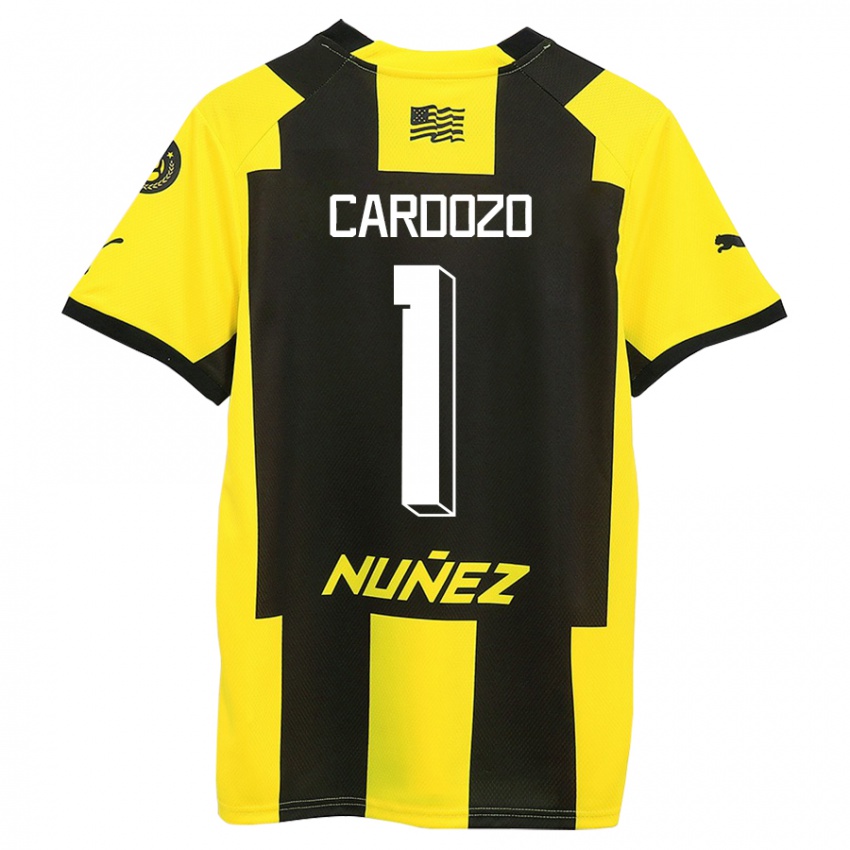 Hombre Camiseta Thiago Cardozo #1 Amarillo Negro 1ª Equipación 2023/24 La Camisa México