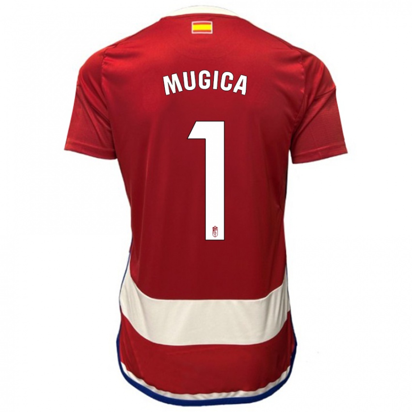 Hombre Camiseta Juan Múgica #1 Rojo 1ª Equipación 2023/24 La Camisa México