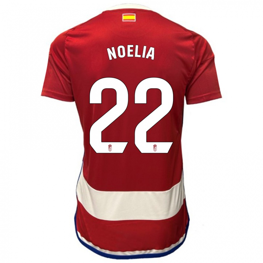 Hombre Camiseta Noelia Salas Mullens #22 Rojo 1ª Equipación 2023/24 La Camisa México