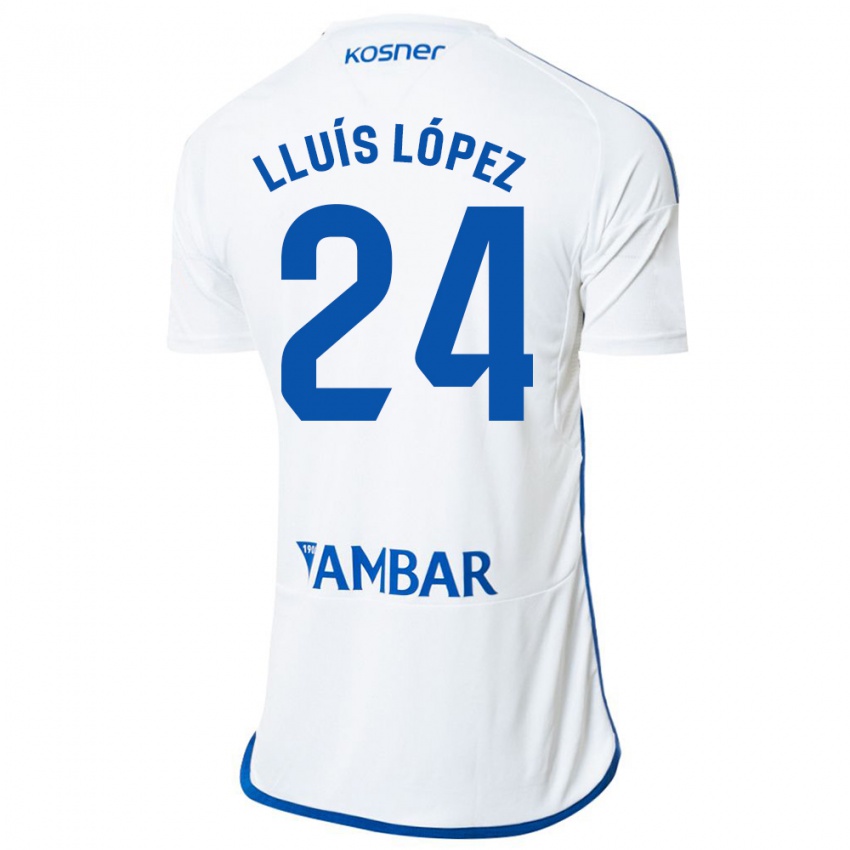 Hombre Camiseta Lluís López #24 Blanco 1ª Equipación 2023/24 La Camisa México