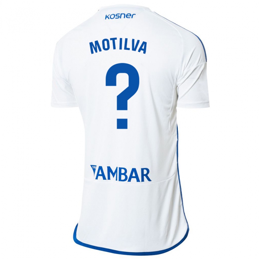 Hombre Camiseta Adrián Motilva #0 Blanco 1ª Equipación 2023/24 La Camisa México