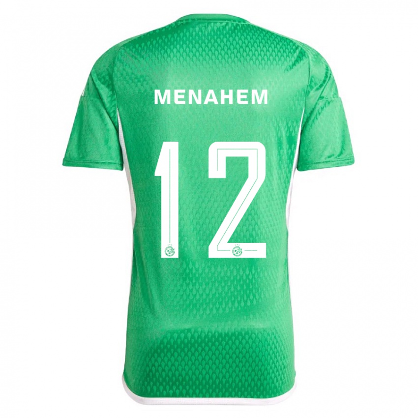 Hombre Camiseta Sun Menahem #12 Blanco Azul 1ª Equipación 2023/24 La Camisa México