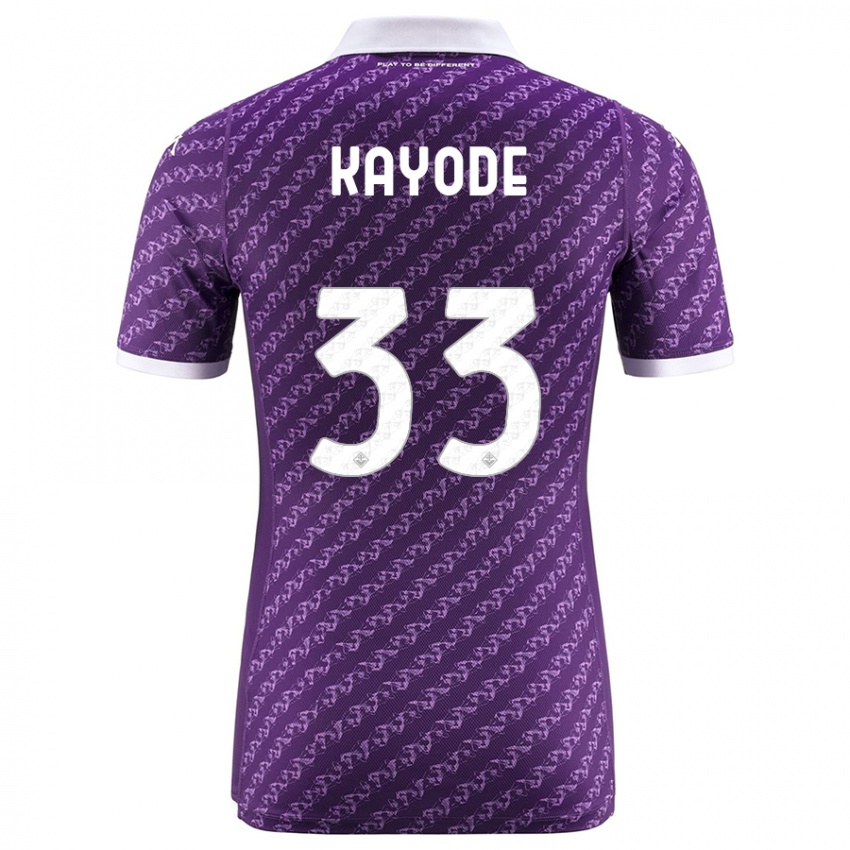 Hombre Camiseta Michael Kayode #33 Violeta 1ª Equipación 2023/24 La Camisa México