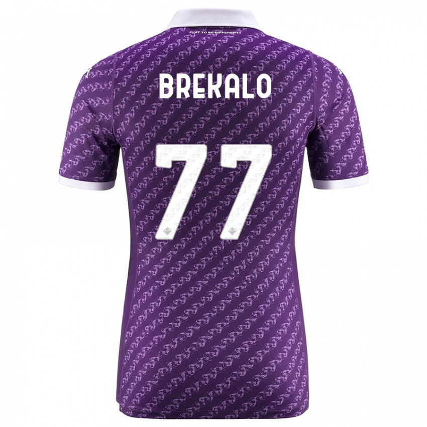 Hombre Camiseta Josip Brekalo #77 Violeta 1ª Equipación 2023/24 La Camisa México