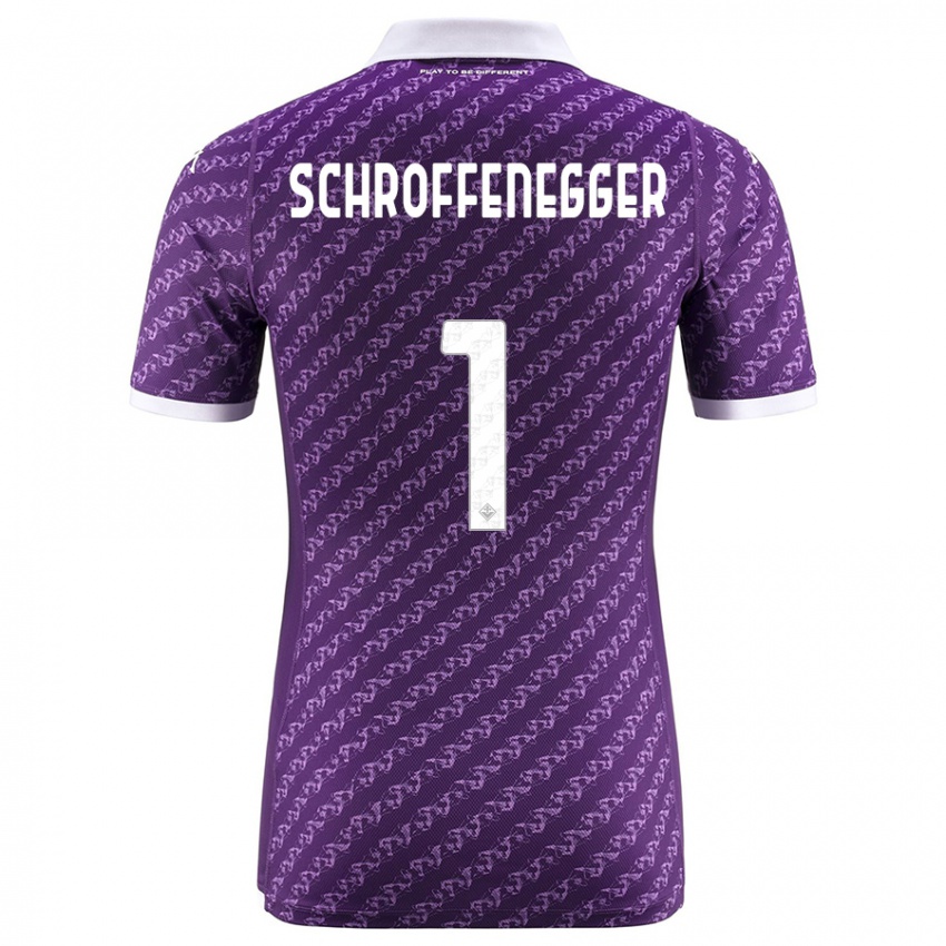 Hombre Camiseta Katja Schroffenegger #1 Violeta 1ª Equipación 2023/24 La Camisa México