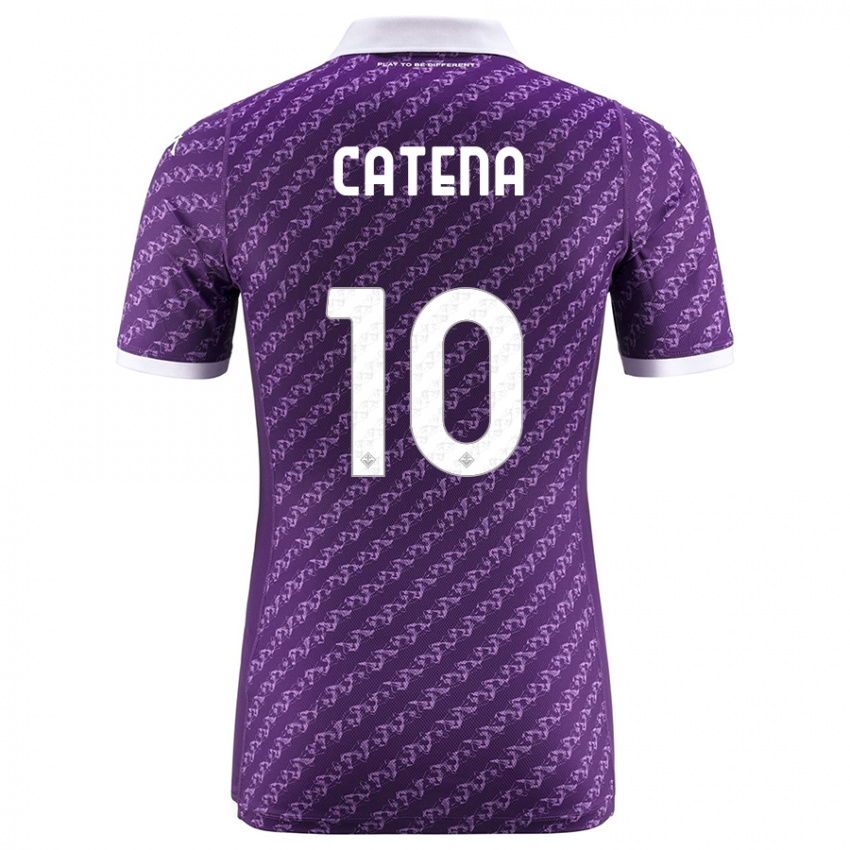 Hombre Camiseta Michaela Catena #10 Violeta 1ª Equipación 2023/24 La Camisa México