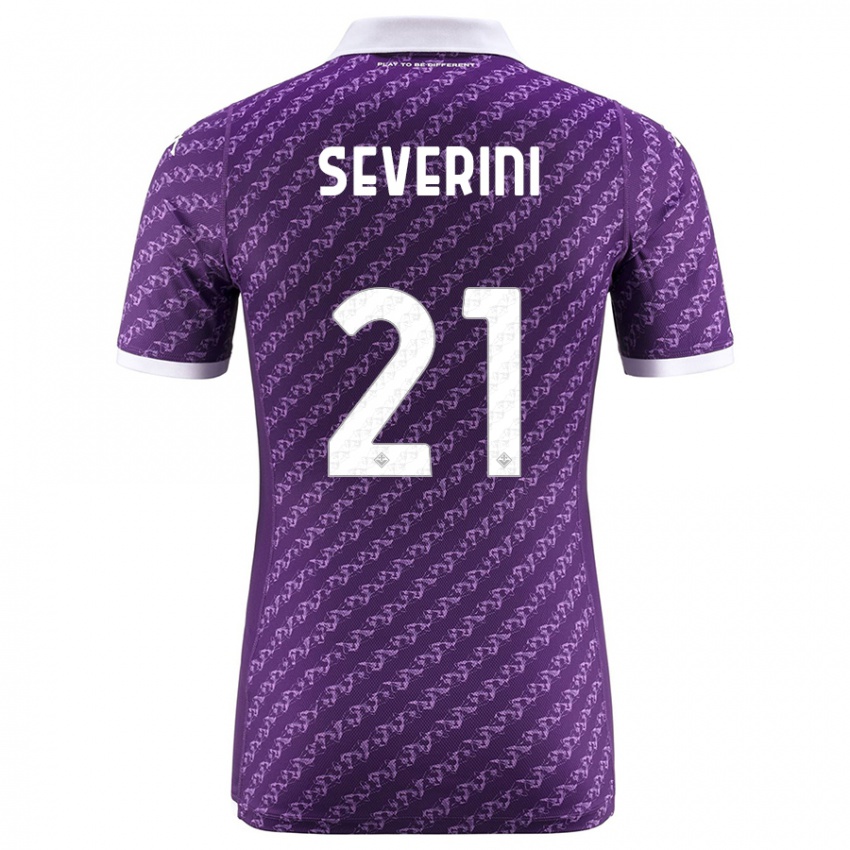 Hombre Camiseta Emma Severini #21 Violeta 1ª Equipación 2023/24 La Camisa México