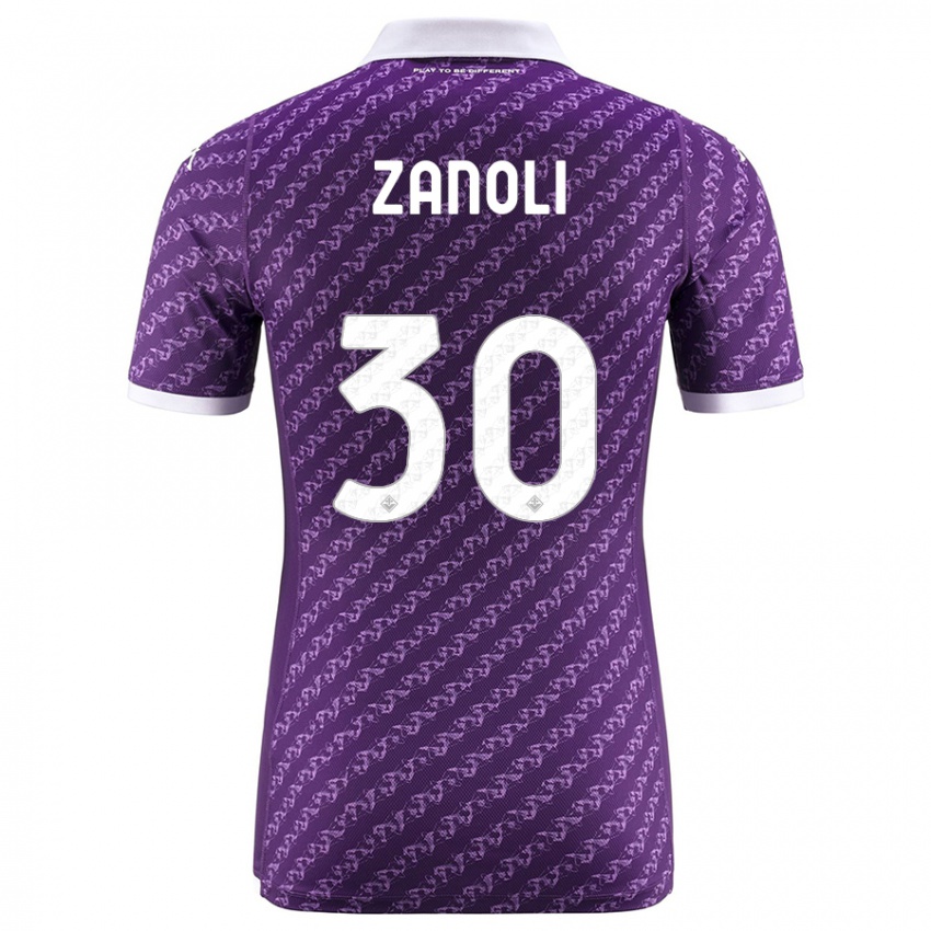 Hombre Camiseta Martina Zanoli #30 Violeta 1ª Equipación 2023/24 La Camisa México