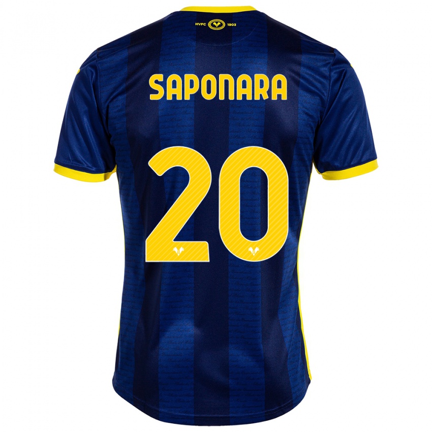 Hombre Camiseta Riccardo Saponara #20 Armada 1ª Equipación 2023/24 La Camisa México
