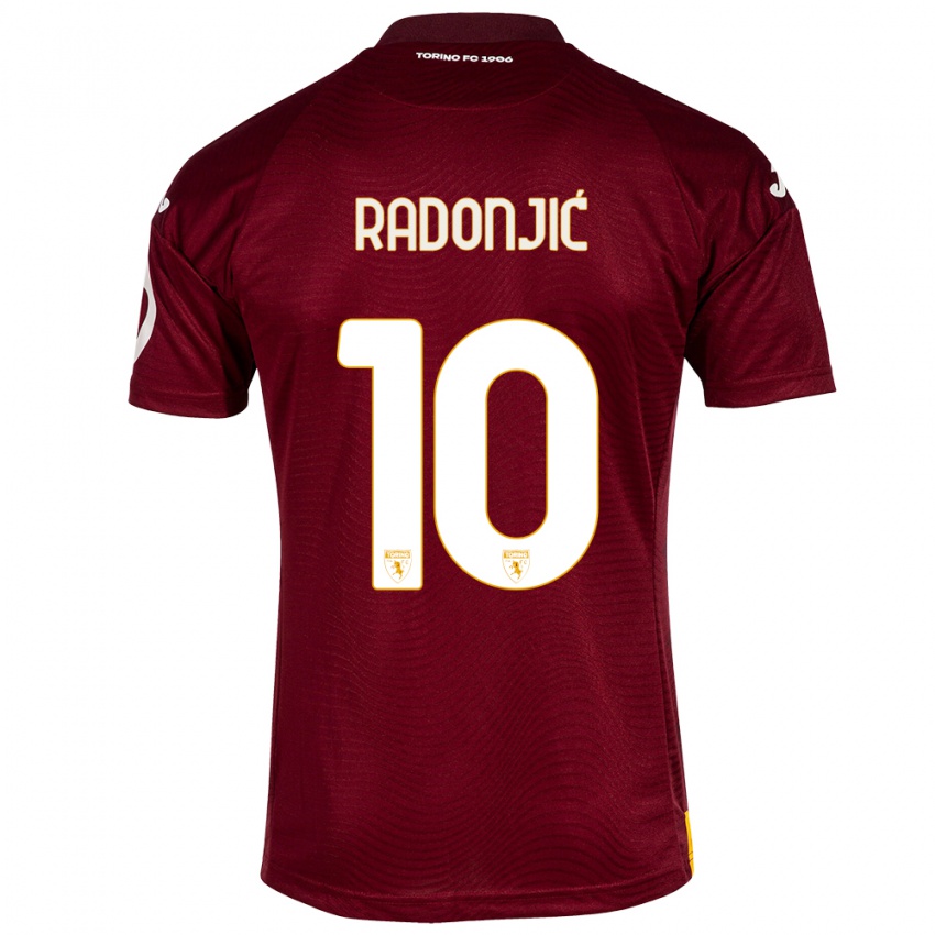 Hombre Camiseta Nemanja Radonjic #10 Rojo Oscuro 1ª Equipación 2023/24 La Camisa México