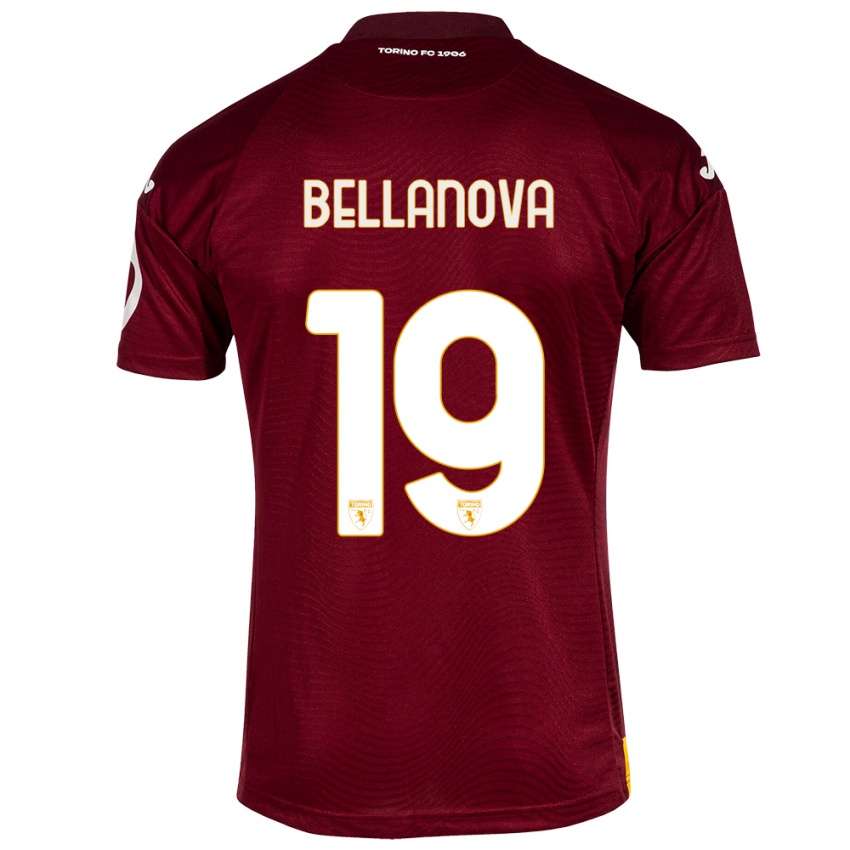 Hombre Camiseta Raoul Bellanova #19 Rojo Oscuro 1ª Equipación 2023/24 La Camisa México